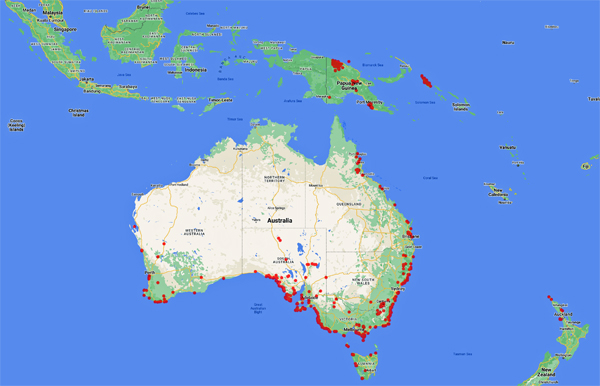 collecting locality map for 'Heyligers, P.'