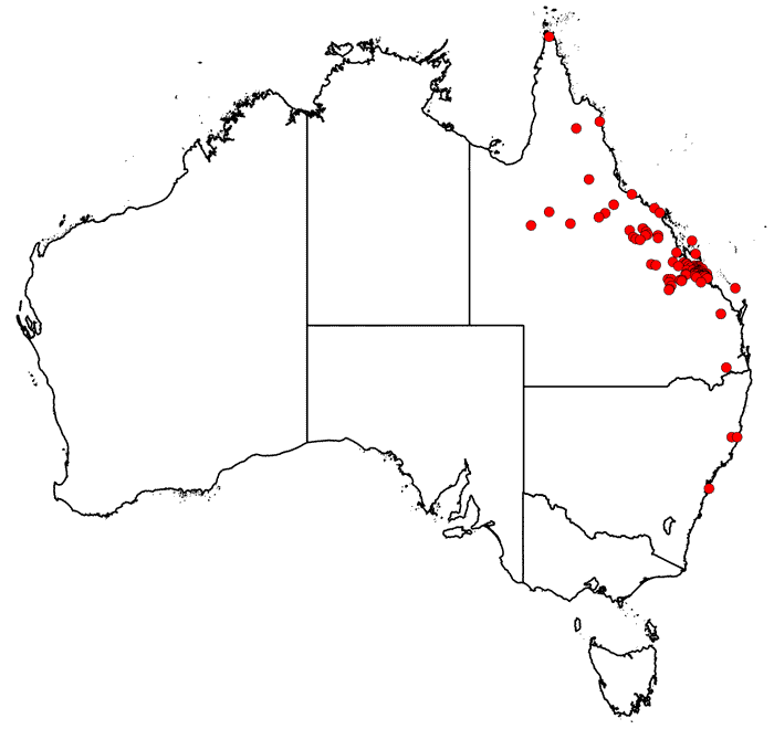 Map of collecting locations from AVH for Anthelme Thozet