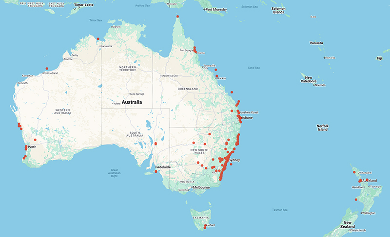 collecting locality map for 'May, V.'