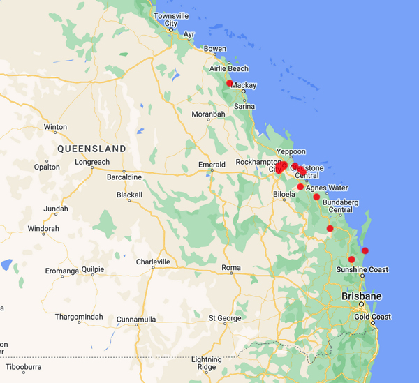 collecting locality map for 'O'Shanesy, J.'