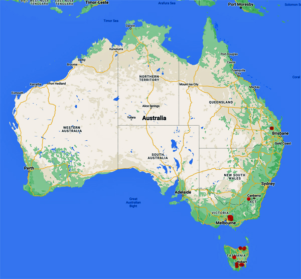 collecting locality map for 'Pharo, E.'