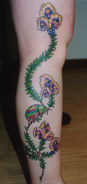 illustration botanical tattoo