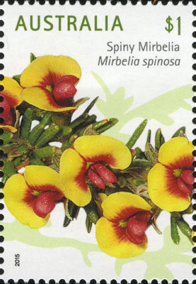 stamp: Mirbelia spinosa