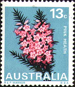 Epacris impressa stamp